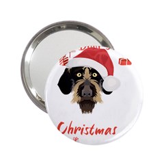 German Wirehaired Pointer T- Shirt German Wirehaired Pointer Merry Christmas T- Shirt (1) 2 25  Handbag Mirrors by ZUXUMI
