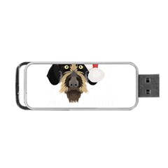 German Wirehaired Pointer T- Shirt German Wirehaired Pointer Merry Christmas T- Shirt (1) Portable Usb Flash (one Side) by ZUXUMI