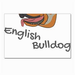 Bulldog T- Shirt Dog Face T- Shirt Postcards 5  X 7  (pkg Of 10) by JamesGoode