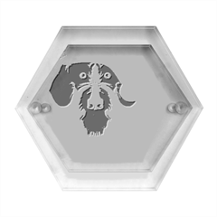 German Wirehaired Pointer T- Shirt German Wirehaired Pointer Merry Christmas T- Shirt (1) Hexagon Wood Jewelry Box by ZUXUMI