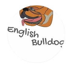 Bulldog T- Shirt Dog Face T- Shirt Mini Round Pill Box by JamesGoode