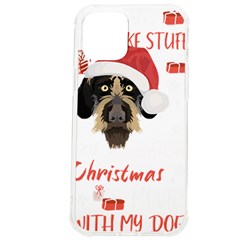 German Wirehaired Pointer T- Shirt German Wirehaired Pointer Merry Christmas T- Shirt (1) Iphone 12 Pro Max Tpu Uv Print Case by ZUXUMI