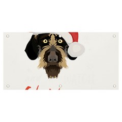 German Wirehaired Pointer T- Shirt German Wirehaired Pointer Merry Christmas T- Shirt (1) Banner And Sign 6  X 3 