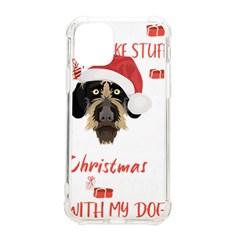 German Wirehaired Pointer T- Shirt German Wirehaired Pointer Merry Christmas T- Shirt (1) Iphone 11 Pro 5 8 Inch Tpu Uv Print Case by ZUXUMI