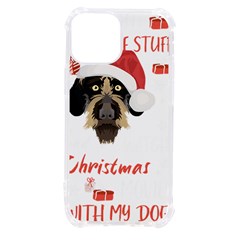 German Wirehaired Pointer T- Shirt German Wirehaired Pointer Merry Christmas T- Shirt (1) Iphone 13 Mini Tpu Uv Print Case