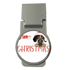 German Wirehaired Pointer T- Shirt German Wirehaired Pointer Merry Christmas T- Shirt (3) Money Clips (round)  by ZUXUMI