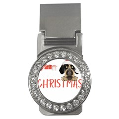 German Wirehaired Pointer T- Shirt German Wirehaired Pointer Merry Christmas T- Shirt (3) Money Clips (cz)  by ZUXUMI