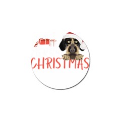 German Wirehaired Pointer T- Shirt German Wirehaired Pointer Merry Christmas T- Shirt (3) Golf Ball Marker