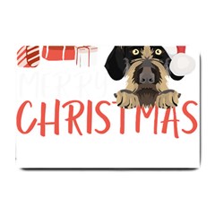 German Wirehaired Pointer T- Shirt German Wirehaired Pointer Merry Christmas T- Shirt (3) Small Doormat