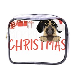 German Wirehaired Pointer T- Shirt German Wirehaired Pointer Merry Christmas T- Shirt (3) Mini Toiletries Bag (one Side)