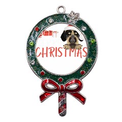 German Wirehaired Pointer T- Shirt German Wirehaired Pointer Merry Christmas T- Shirt (3) Metal X Mas Lollipop with Crystal Ornament