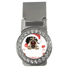 German Wirehaired Pointer T- Shirt German Wirehaired Pointer Merry Christmas T- Shirt (6) Money Clips (cz)  by ZUXUMI