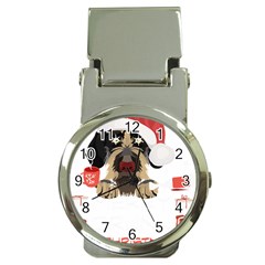 German Wirehaired Pointer T- Shirt German Wirehaired Pointer Merry Christmas T- Shirt (6) Money Clip Watches by ZUXUMI