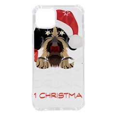 German Wirehaired Pointer T- Shirt German Wirehaired Pointer Merry Christmas T- Shirt (6) Iphone 14 Plus Tpu Uv Print Case by ZUXUMI