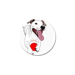 Bulldog T- Shirt Running Bulldog T- Shirt Golf Ball Marker by JamesGoode