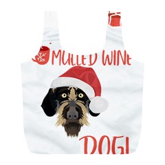 German Wirehaired Pointer T- Shirt German Wirehaired Pointer Mulled Wine Christmas T- Shirt Full Print Recycle Bag (l) by ZUXUMI
