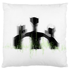 Ghost Hunting T- Shirt Ghost Hunting - Weekend Forecast Ghost Hunting With A Chance Of Cold Spots T- Large Premium Plush Fleece Cushion Case (two Sides) by ZUXUMI