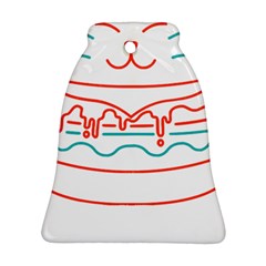 Burger T- Shirt Cat Burger T- Shirt Bell Ornament (two Sides) by JamesGoode