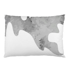 Ghost T- Shirt White Mottled Ghost T- Shirt Pillow Case by ZUXUMI