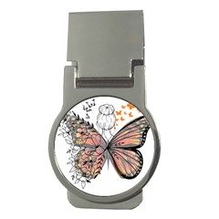 Butterflies T- Shirt Butterfly T- Shirt Money Clips (round)  by JamesGoode