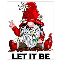 Gnome T- Shirt Let It Be Hippy Gnome T- Shirt Drawstring Bag (small)