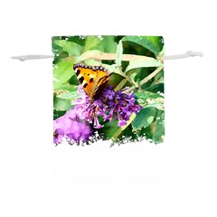 Butterfly T- Shirt Butterfly & Buddleia T- Shirt Lightweight Drawstring Pouch (l)