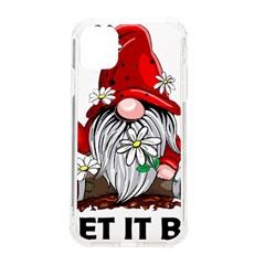 Gnome T- Shirt Let It Be Hippy Gnome T- Shirt Iphone 11 Tpu Uv Print Case