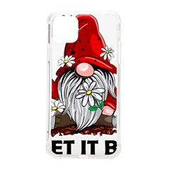Gnome T- Shirt Let It Be Hippy Gnome T- Shirt Iphone 11 Pro Max 6 5 Inch Tpu Uv Print Case by ZUXUMI