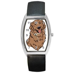 Golden Retriever T- Shirt A Golden Retriever T- Shirt Barrel Style Metal Watch