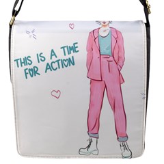 Girl Flap Closure Messenger Bag (s)