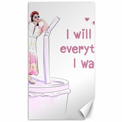 I Will Get Everything I Want Canvas 40  X 72  by SychEva