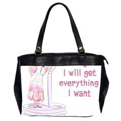 I Will Get Everything I Want Oversize Office Handbag (2 Sides)