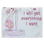 I Will Get Everything I Want Cosmetic Bag (XXL) Front