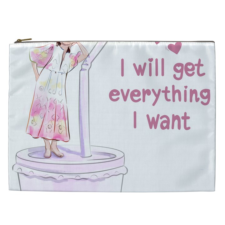 I Will Get Everything I Want Cosmetic Bag (XXL)