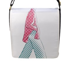 Everyone Has One’s Own Path Flap Closure Messenger Bag (l) by SychEva