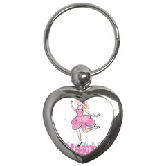 Happy Girl Key Chain (heart)