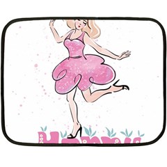 Happy Girl Fleece Blanket (mini)