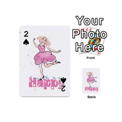 Happy Girl Playing Cards 54 Designs (mini)