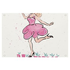 Happy Girl Banner And Sign 6  X 4 