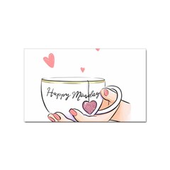 Happy Monday Sticker Rectangular (100 Pack)