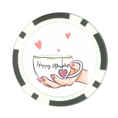 Happy Monday Poker Chip Card Guard by SychEva