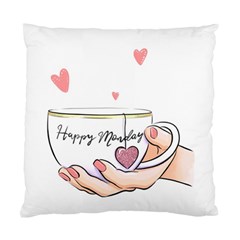 Happy Monday Standard Cushion Case (one Side)