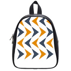 Abstract Arrow Pattern T- Shirt Abstract Arrow Pattern T- Shirt School Bag (small) by EnriqueJohnson