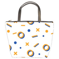 Abstract Dots And Line Pattern T- Shirt Abstract Dots And Line Pattern T- Shirt Bucket Bag
