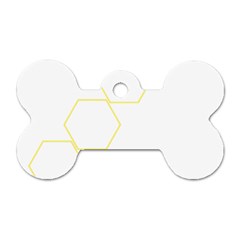 Abstract Hexagon Pattern T- Shirt Abstract Hexagon Pattern T- Shirt Dog Tag Bone (one Side)