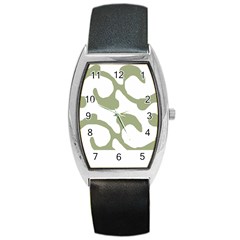 Abstract Pattern Green Swirl T- Shirt Abstract Pattern Green Swirl T- Shirt Barrel Style Metal Watch by EnriqueJohnson