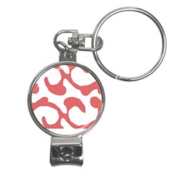 Abstract Pattern Red Swirl T- Shirt Abstract Pattern Red Swirl T- Shirt Nail Clippers Key Chain by EnriqueJohnson