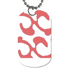 Abstract Pattern Red Swirl T- Shirt Abstract Pattern Red Swirl T- Shirt Dog Tag (two Sides)