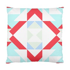 Abstract Pattern T- Shirt Hourglass Pattern  Urban Tones Abstract  Blue And Red  Soft Furnishings 4 Standard Cushion Case (two Sides)