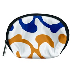 Abstract Swirl Gold And Blue Pattern T- Shirt Abstract Swirl Gold And Blue Pattern T- Shirt Accessory Pouch (Medium)